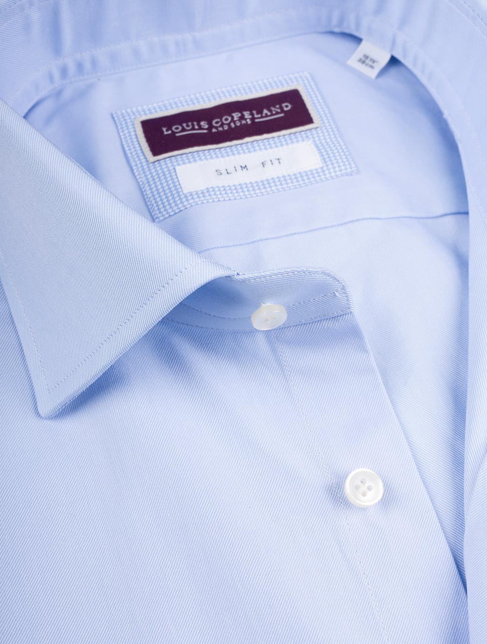 Louis Copeland Slim Fit Thomas Mason Blue AI2