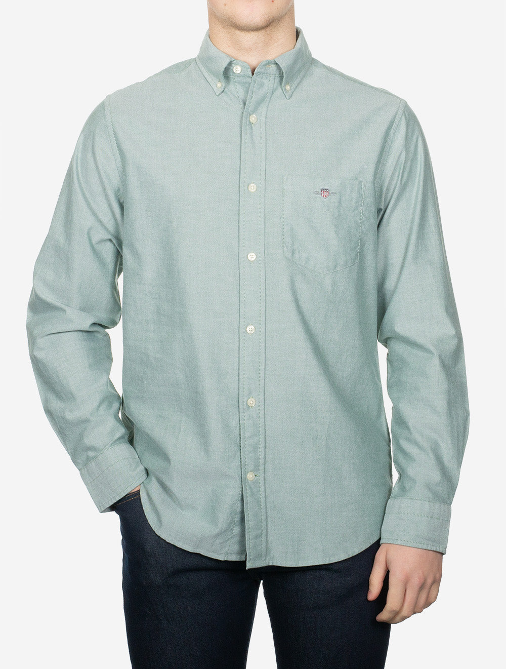 Regular Fit Classic Oxford Shirt Forest Green