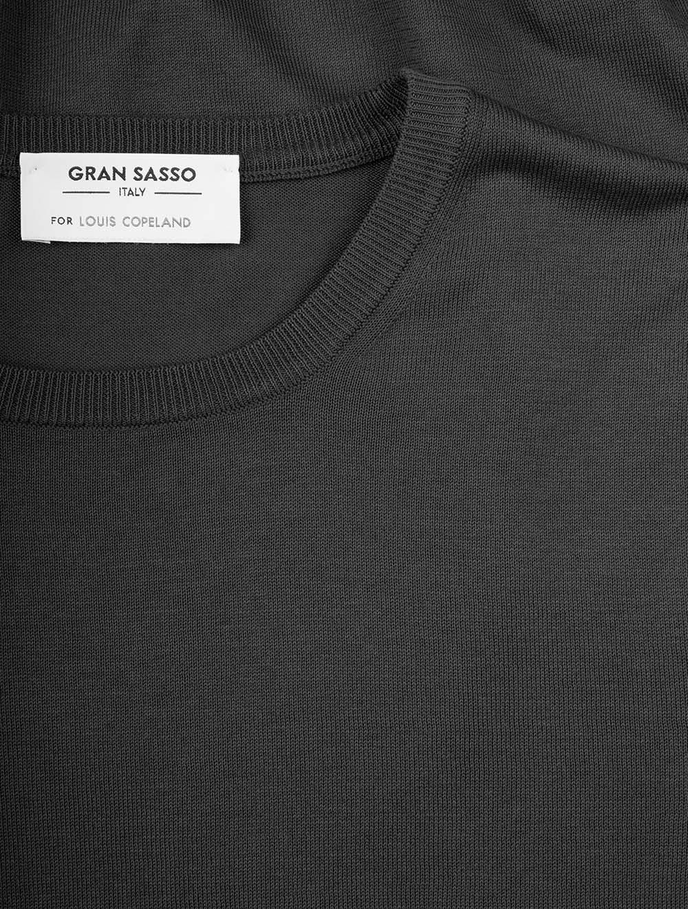 Short Sleeve Crew Knitwear Grey