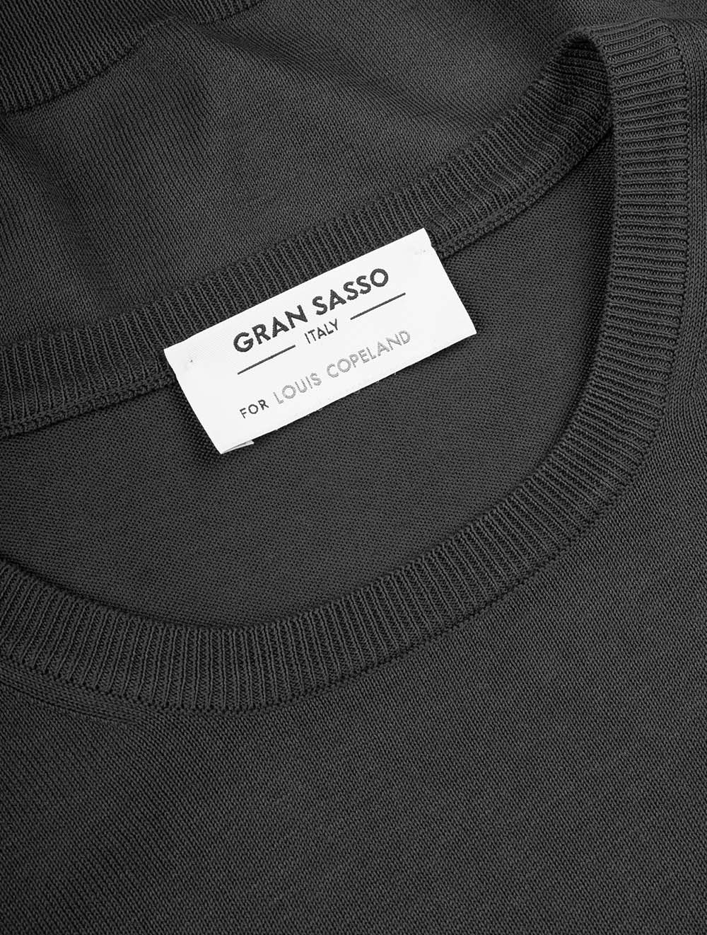 Short Sleeve Crew Knitwear Grey