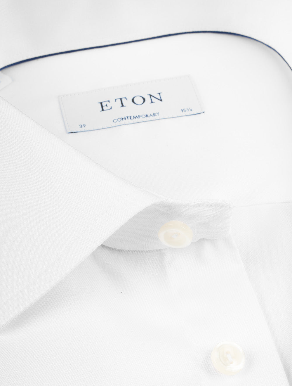Contemporary Fit Plain Business Shirt White
