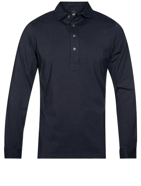 Tailored Jersey Poloshirt Navy Blue