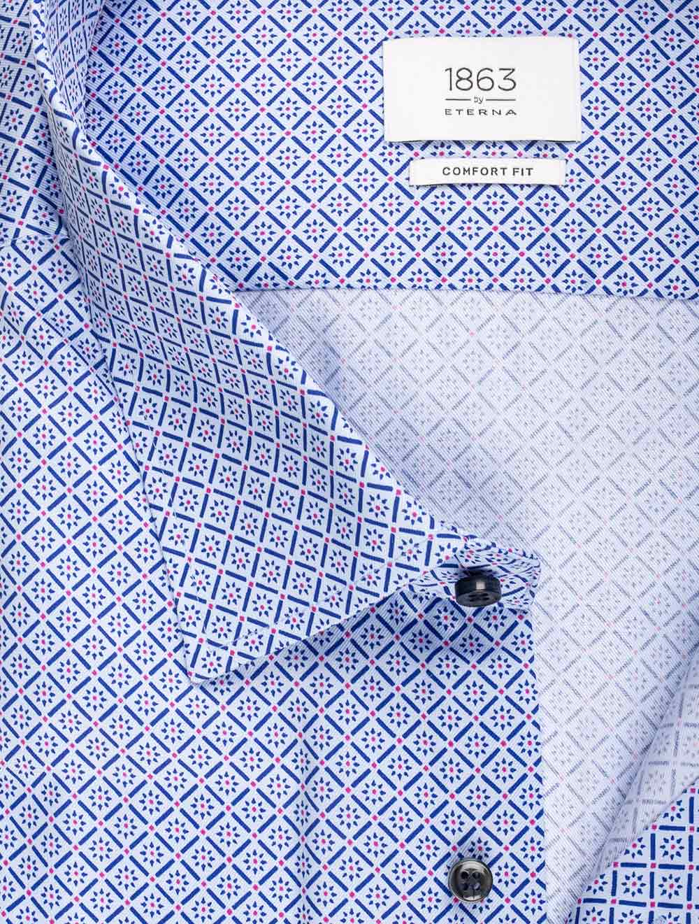 Pattern Shirt Blue