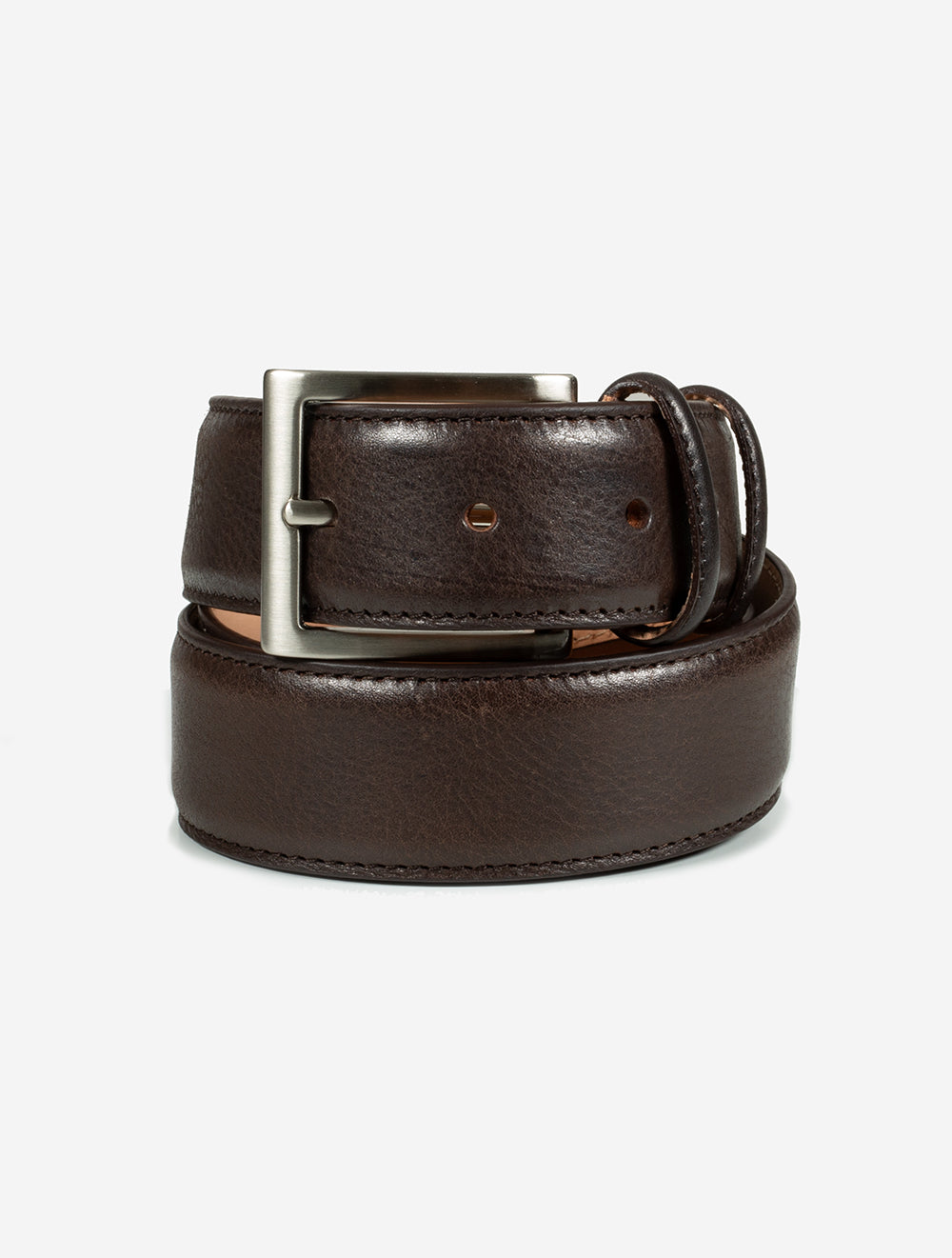 Louis Copeland Casual Belt With Contrast St Brown MI