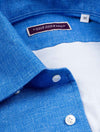 LOUIS COPELAND Norwood Casual Stretch Shirt Blue