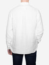Dyed Linen Pocket Shirt White