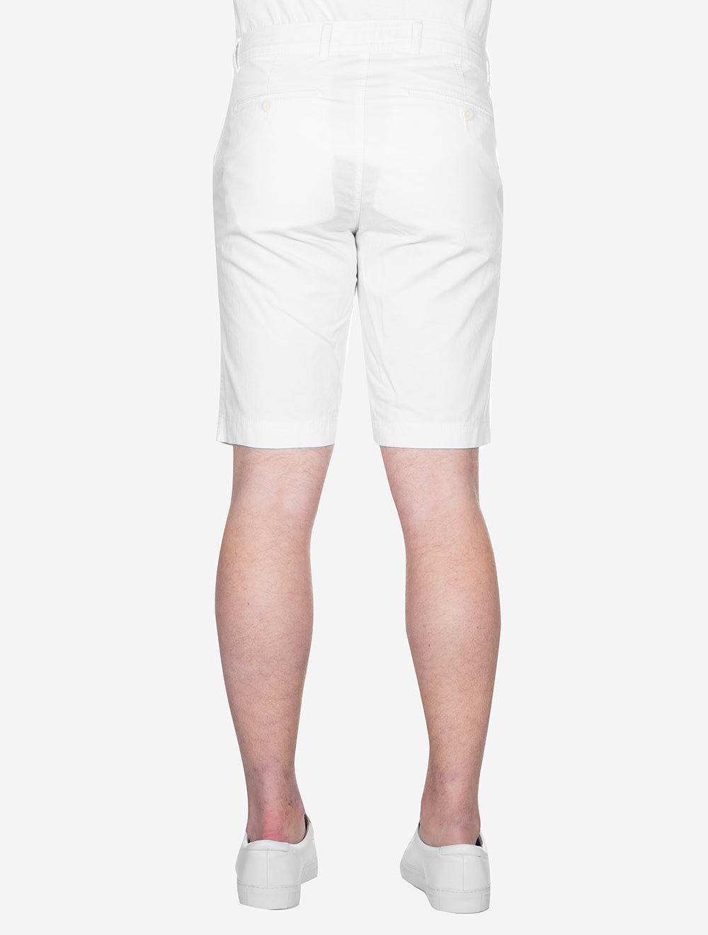 Brax White Bari Cotton Short AI2