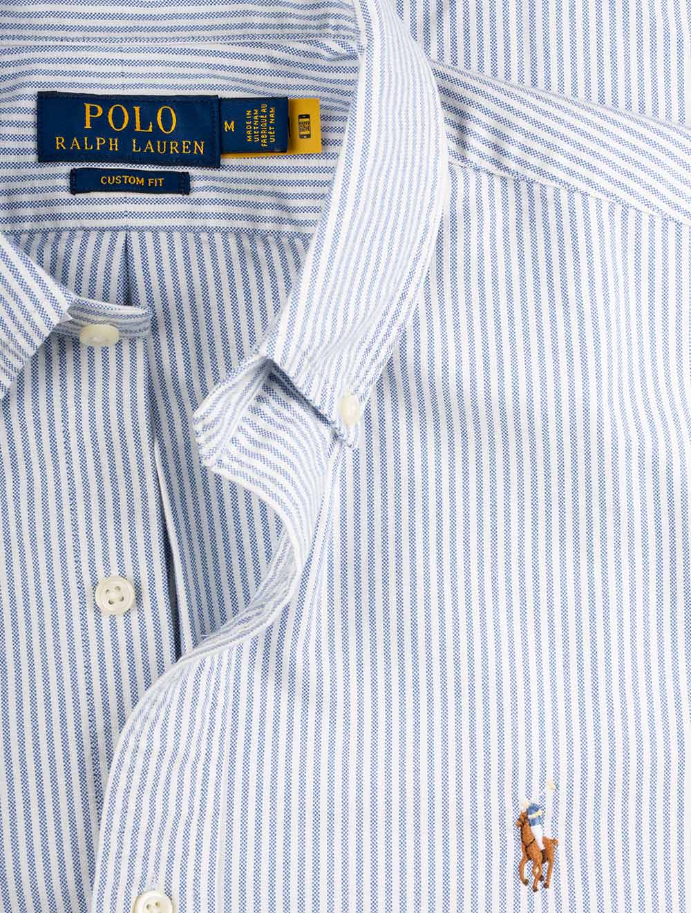 RL Custom Fit Oxford Shirt-Blue