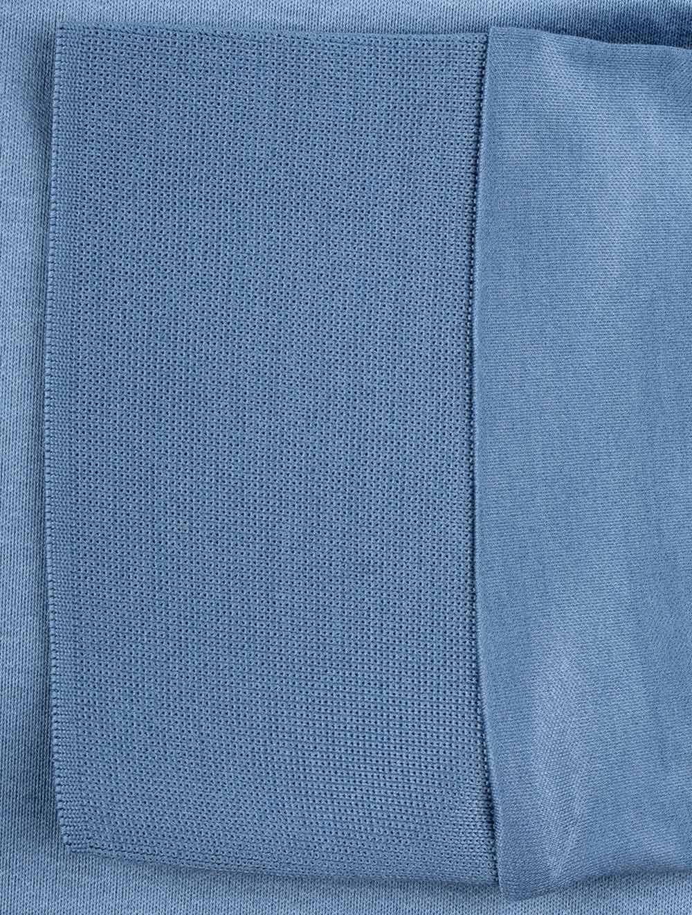 Long Sleeve 2 Button Light Blue