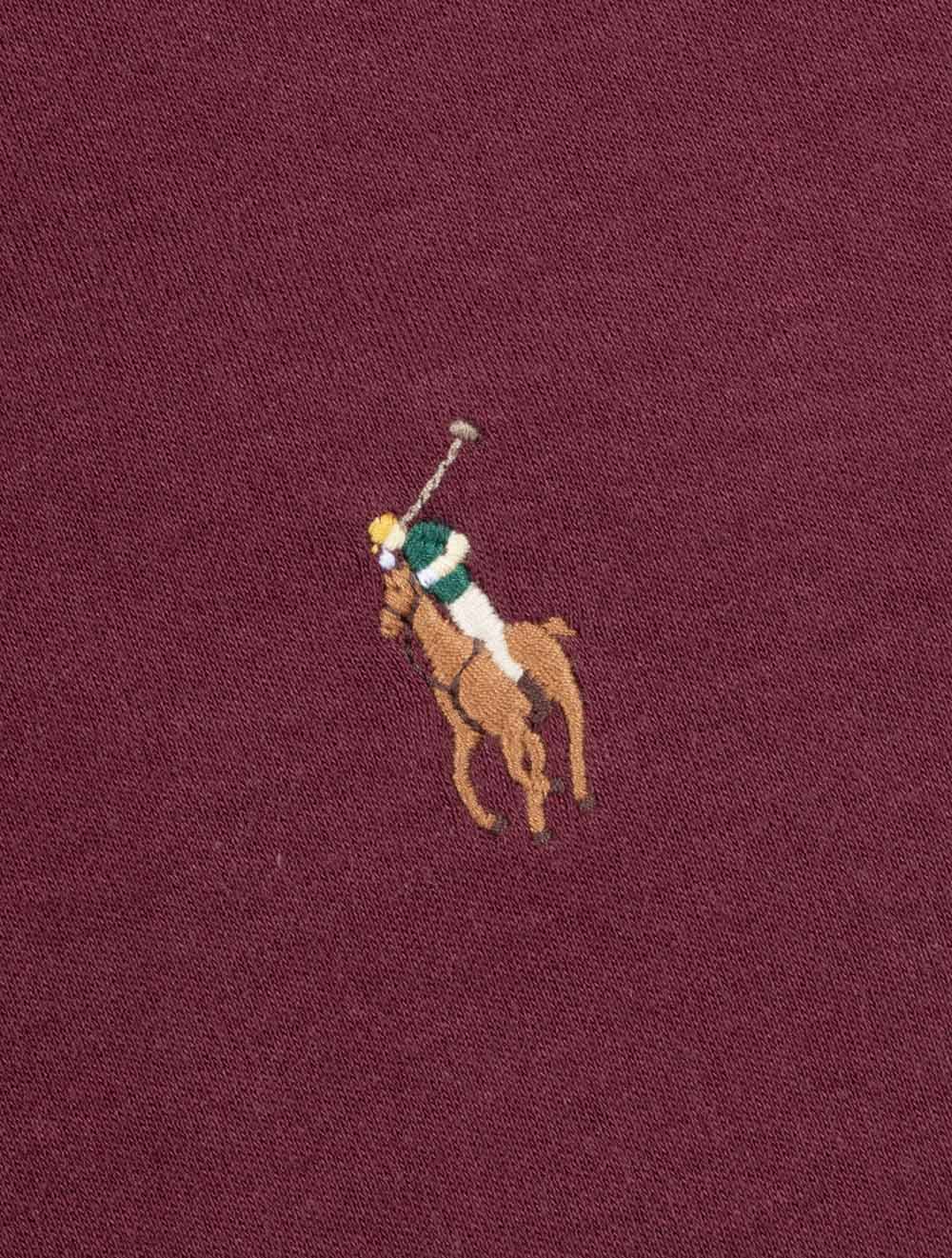 Pima Long Sleeve Slim Fit Polo Shirt Red