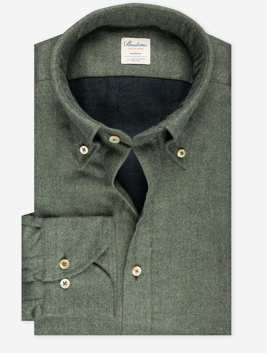 STENSTROMS Flannel Shirt Green