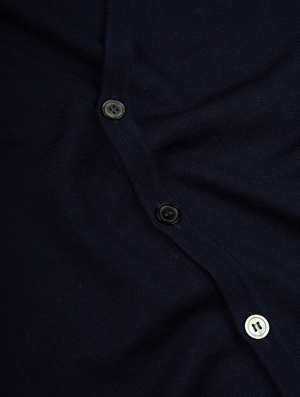 Merino Wool Cardigan Navy