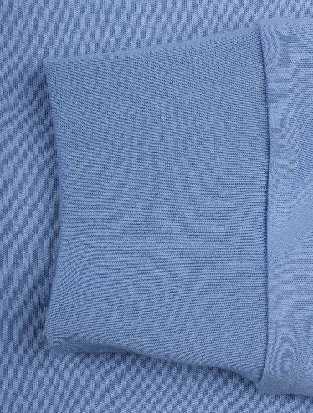 Pima Long Sleeve Slim Fit Polo Shirt Blue