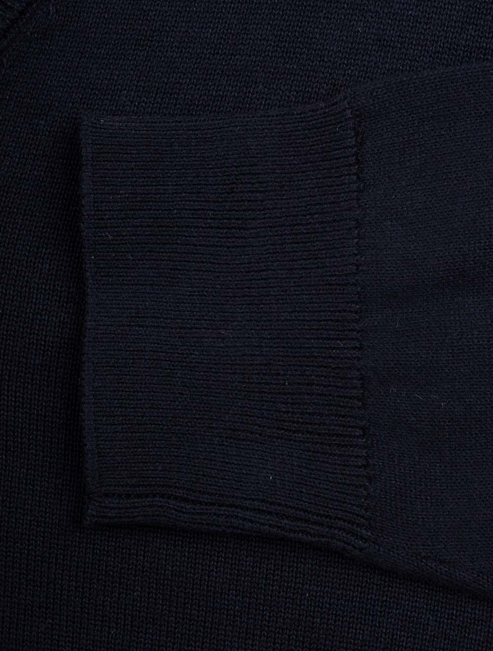 Classic Cotton V-Neck Sweater Evening Blue
