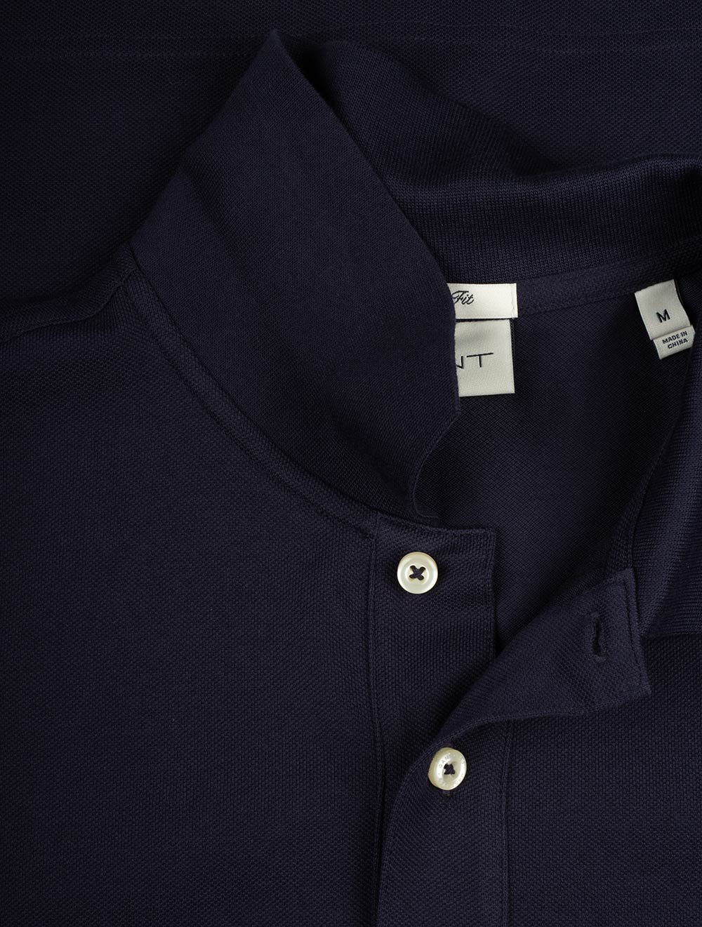 Shield Piqué Regular Fit Polo Shirt Evening Blue