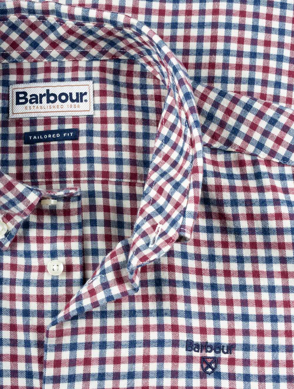 Barbour Finkle Tailored Shirt Merlot AI3