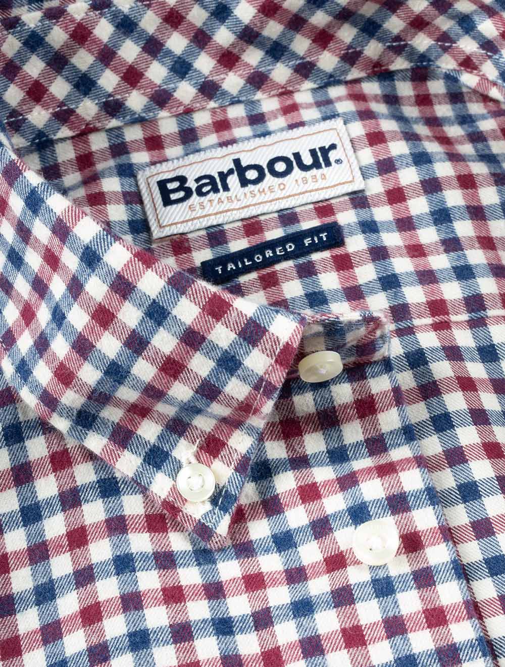 Barbour Finkle Tailored Shirt Merlot AI5