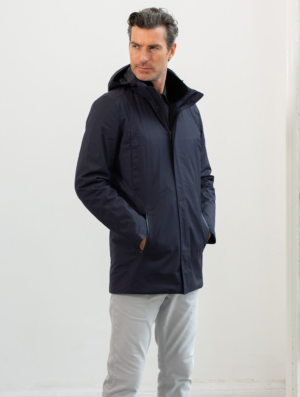 Ubr Regulator™ Saville Parka Navy | Stylish Men's Outerwear at