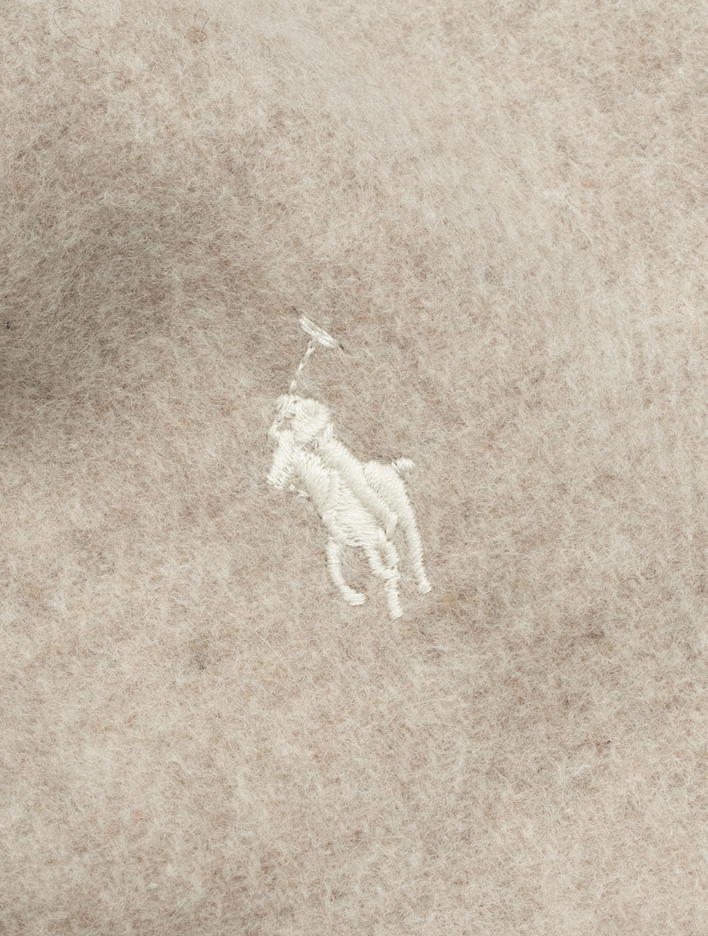 Reversible Wool Blend Taupe/Cream