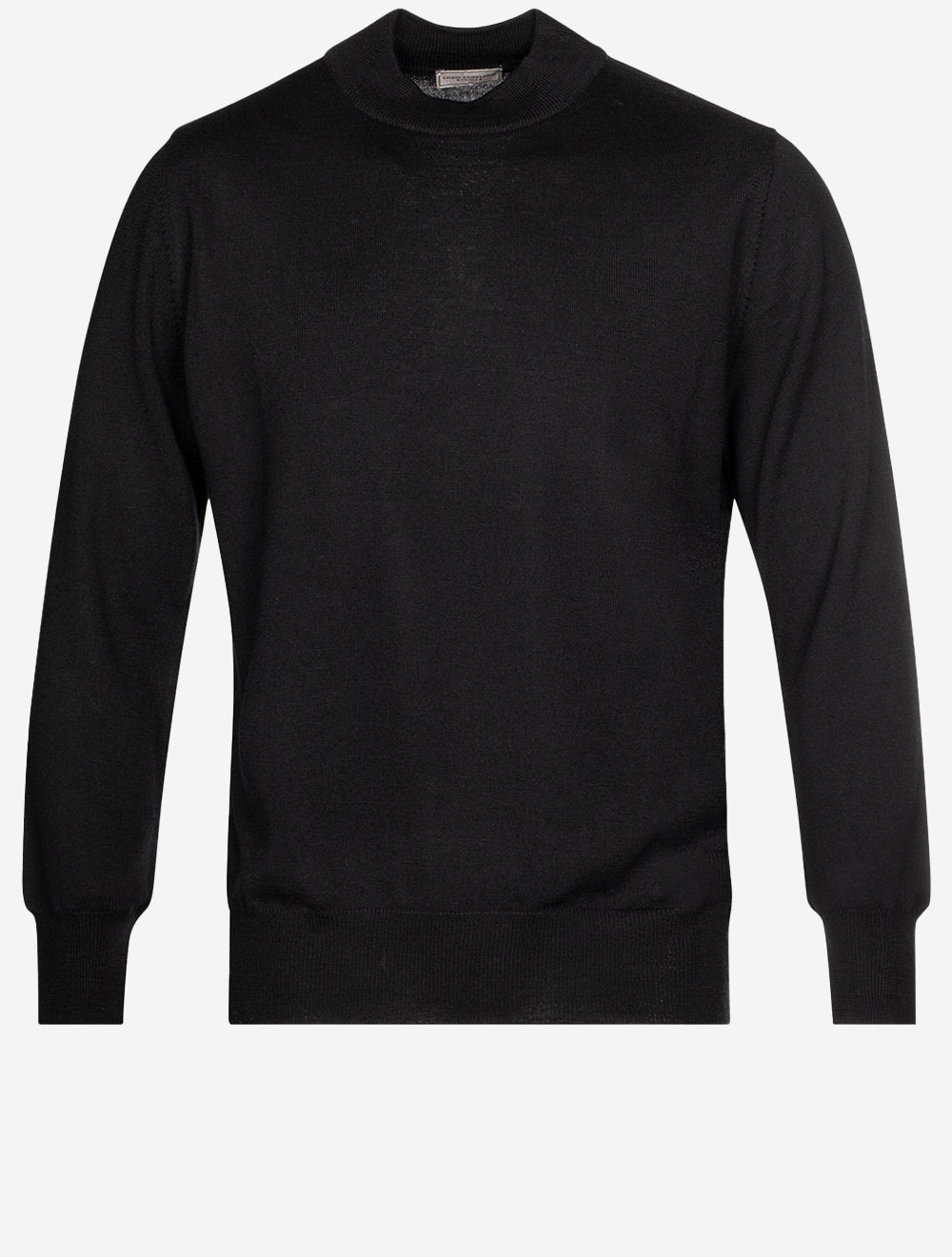 Louis Copeland Merino Mock Neck Black MI