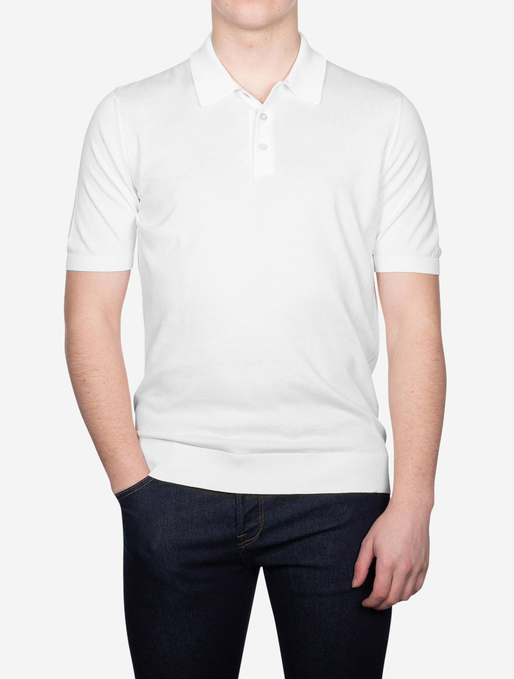 Gran Sasso Tennis Polo White AI1