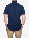 Short Sleeve Plain Buttondown Shirt Cruise Navy