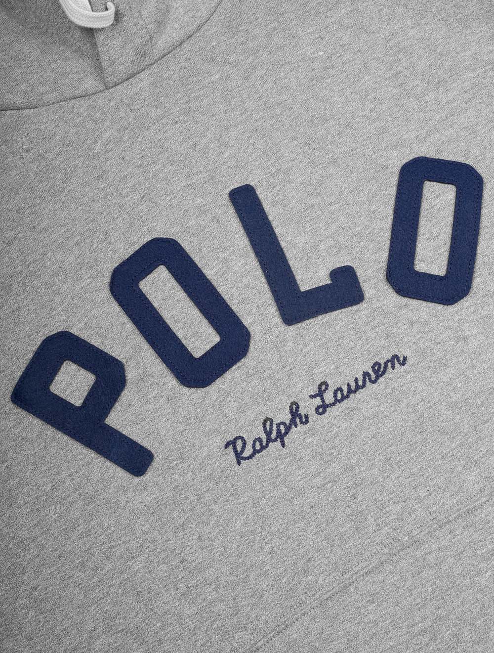 Ralph Lauren Fleece Logo Hoodie Grey AI4