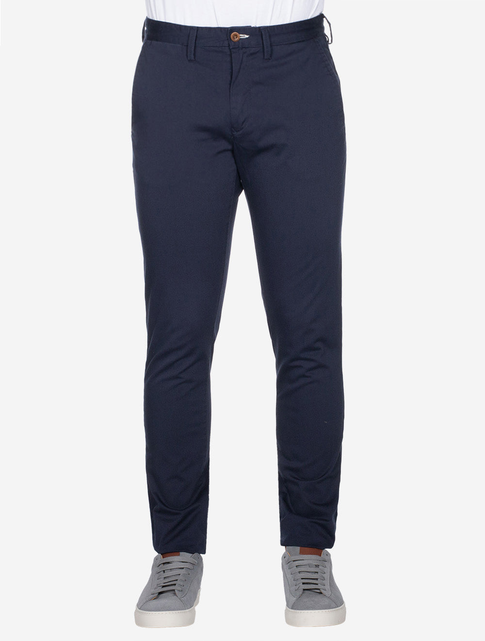 SLIM TWILL CHINOS-Marine