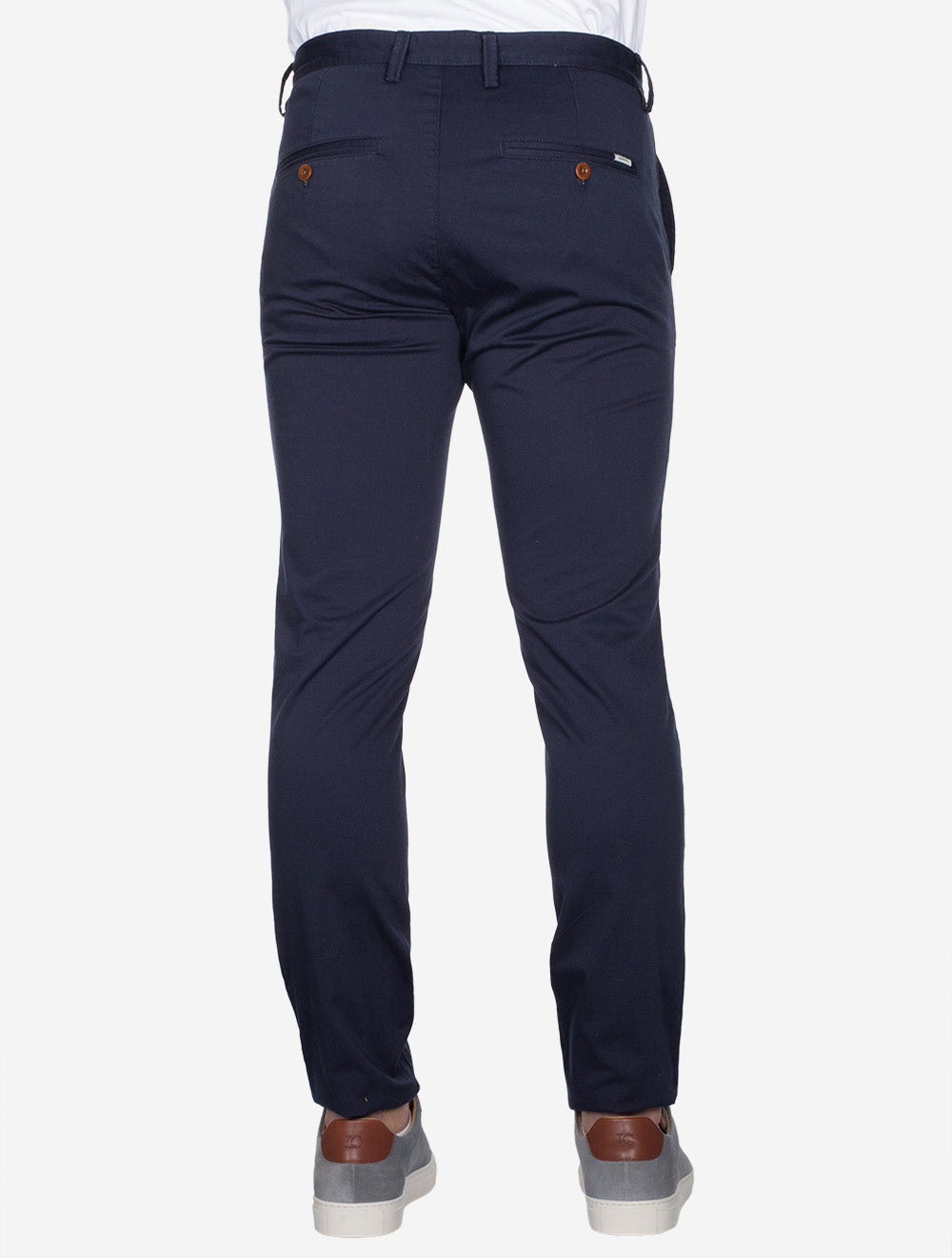 SLIM TWILL CHINOS-Marine