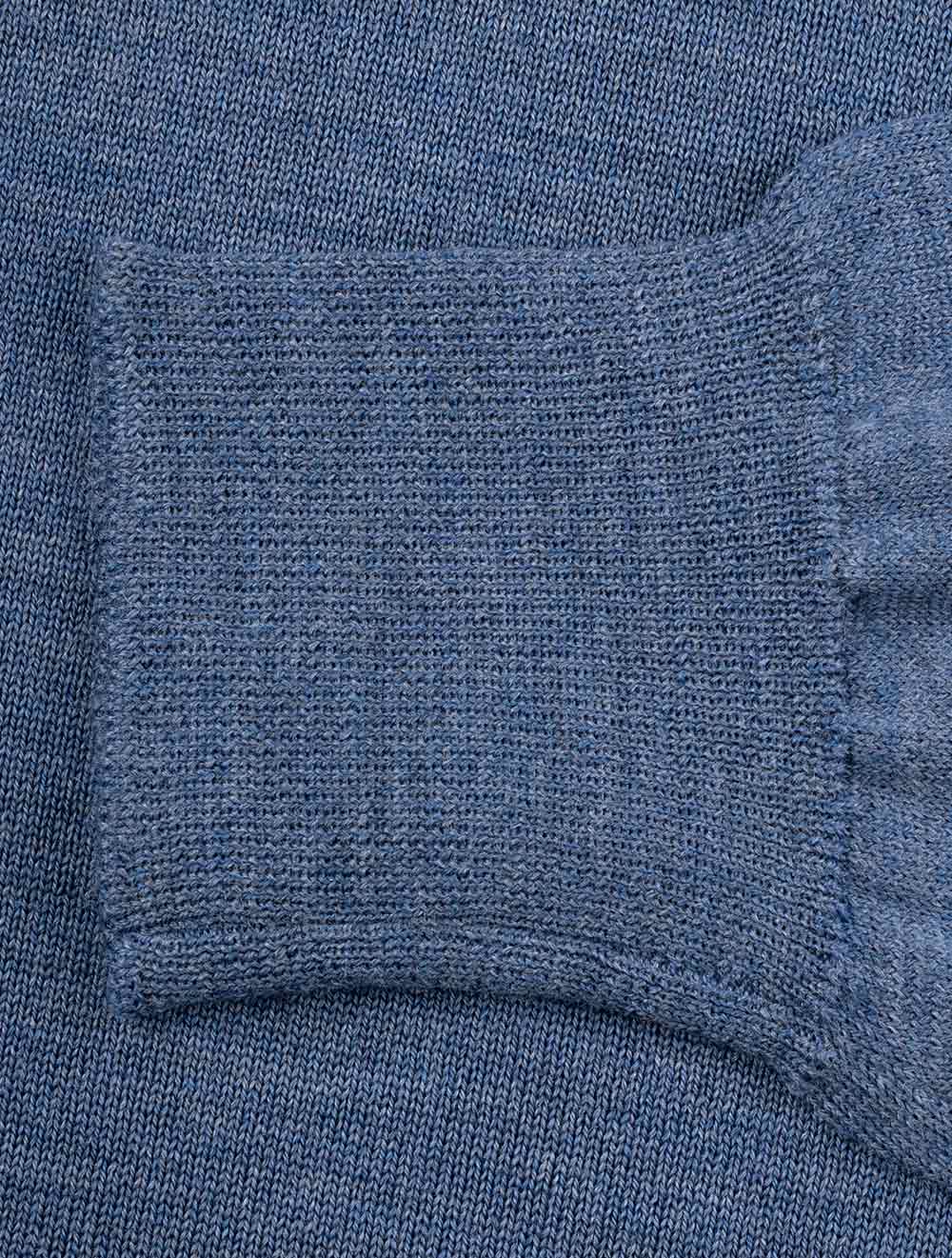 Louis Copeland Merino Turtle Neck Blue AI5