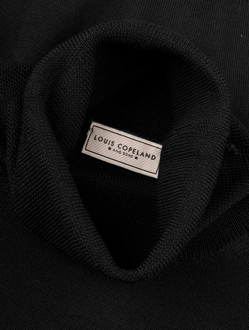 Louis Copeland Merino Turtle Neck Black AI4