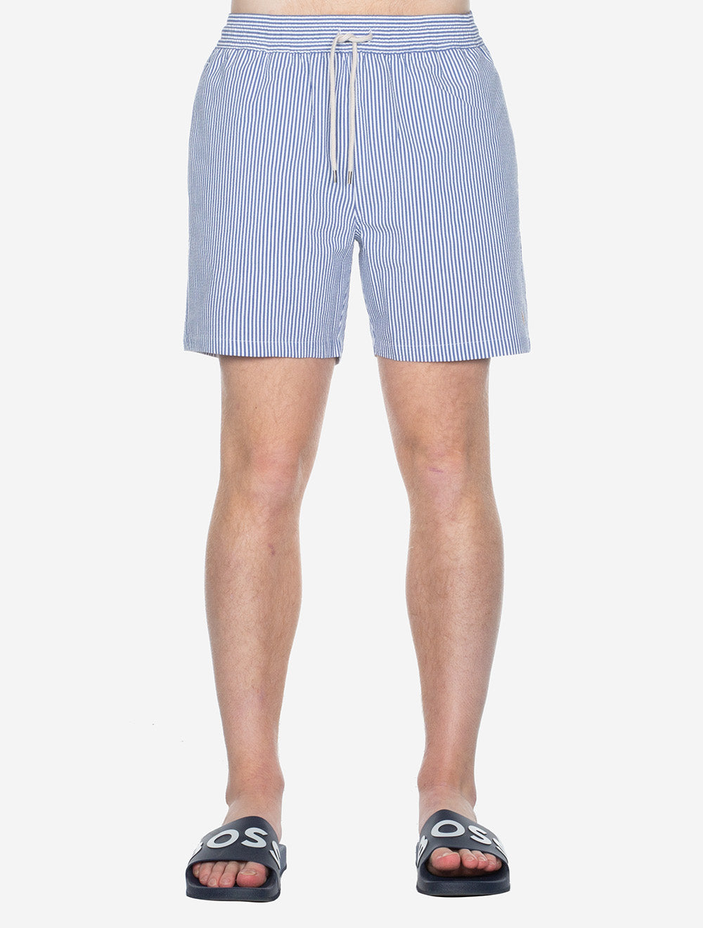 Ralph Lauren Seersucker Swim Shorts Blue AI1