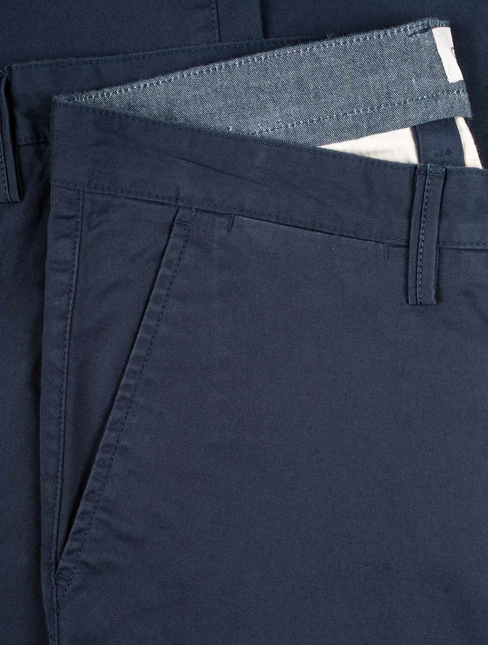 SLIM TWILL CHINOS-Marine