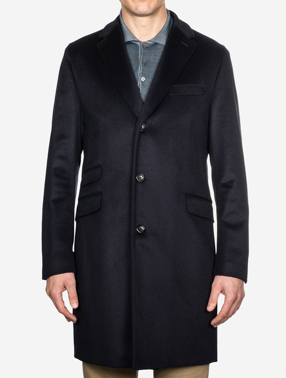 Cashmere Raiko Overcoat Navy