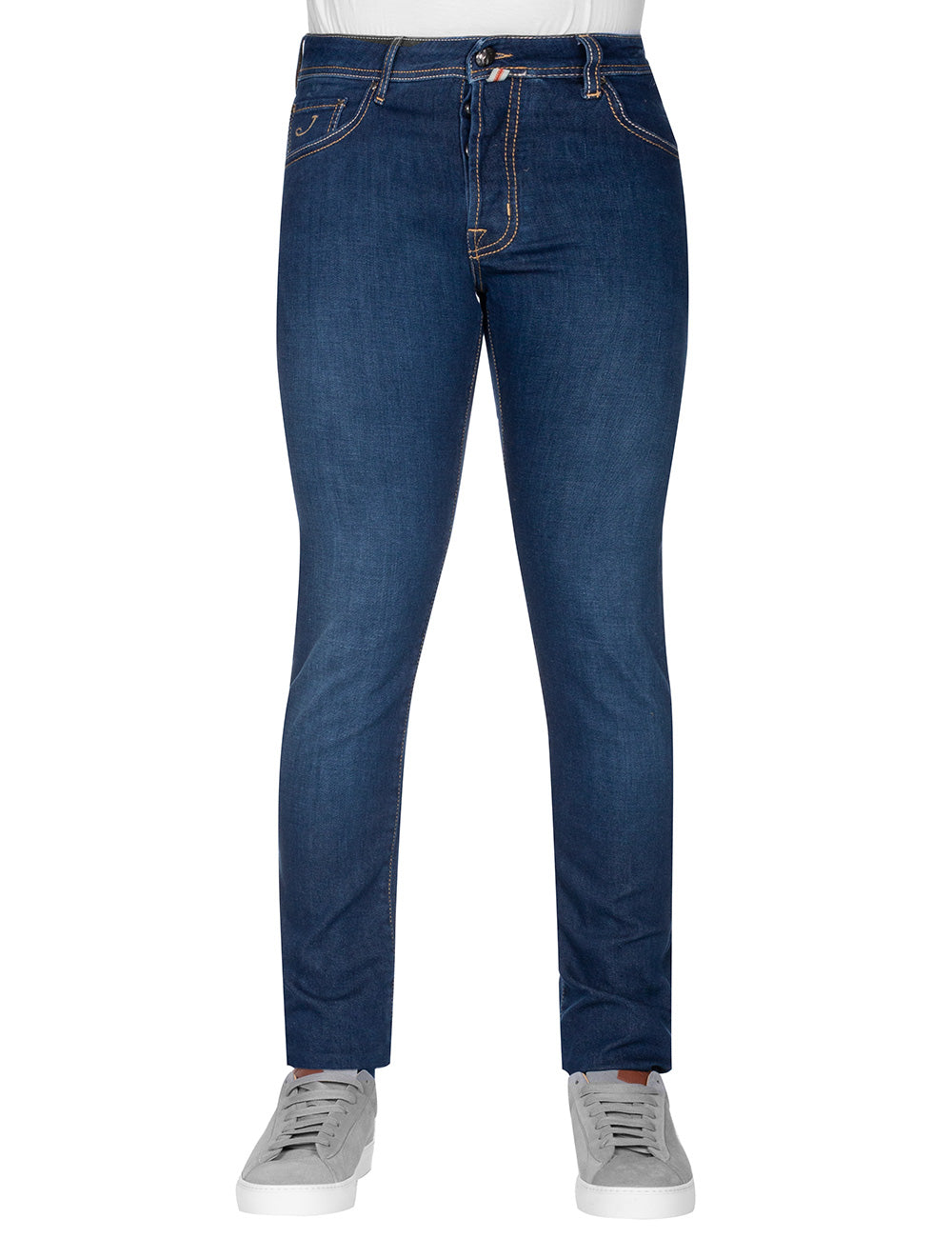 Jacob Cohen Orange Badge Jeans Navy Denim AI1