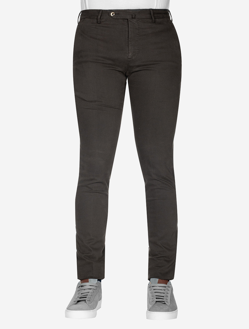 Stretch Cotton Chino Brown