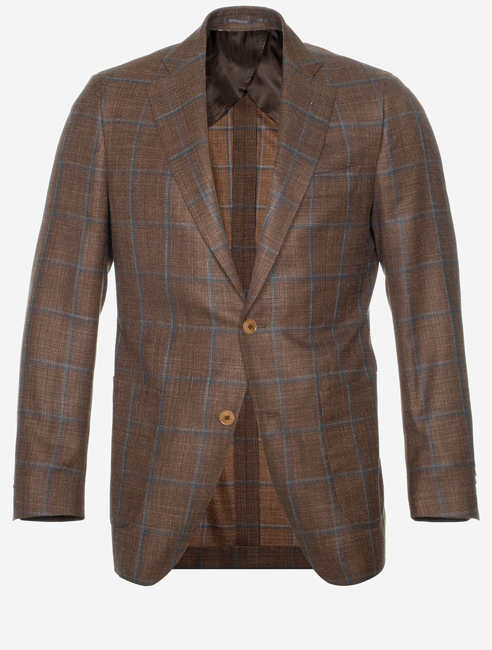Summertime Loro Piana Check Jacket Copper