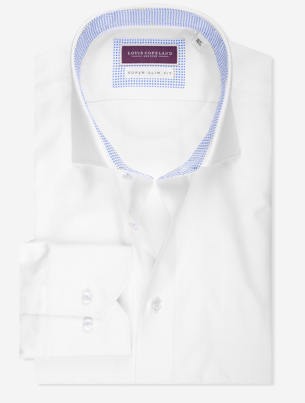 Super Slim Pinpoint Shirt White