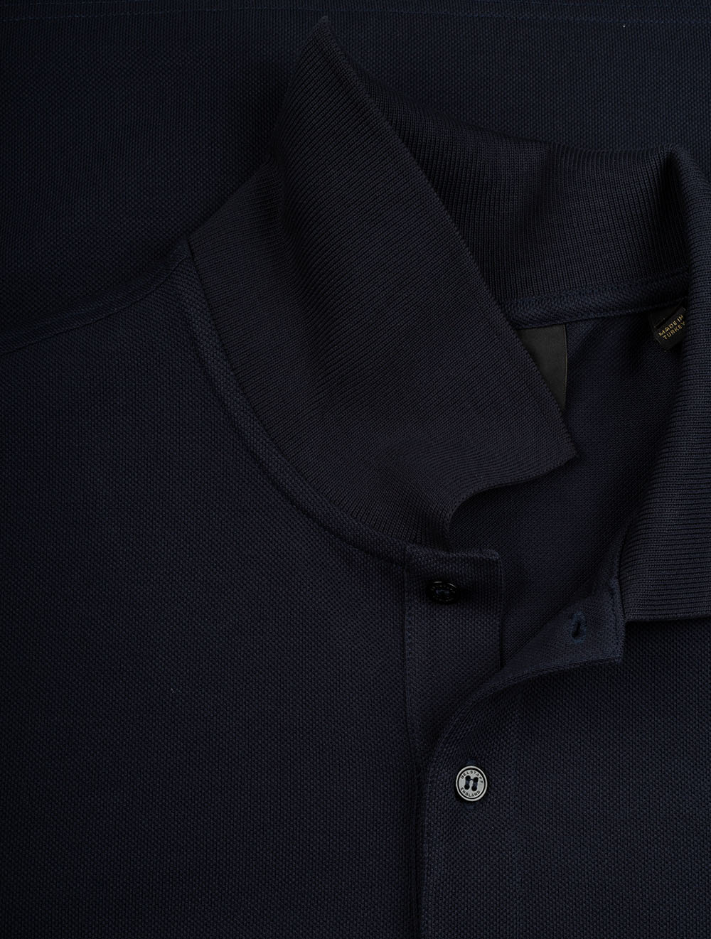 Long Sleeved Polo Dark Ink