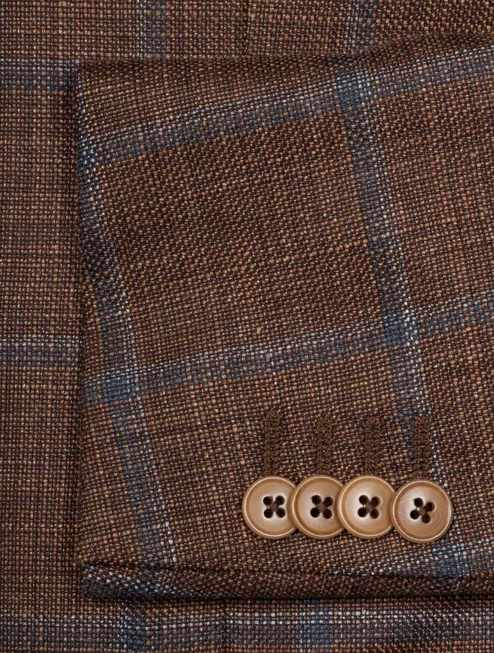 Summertime Loro Piana Check Jacket Copper