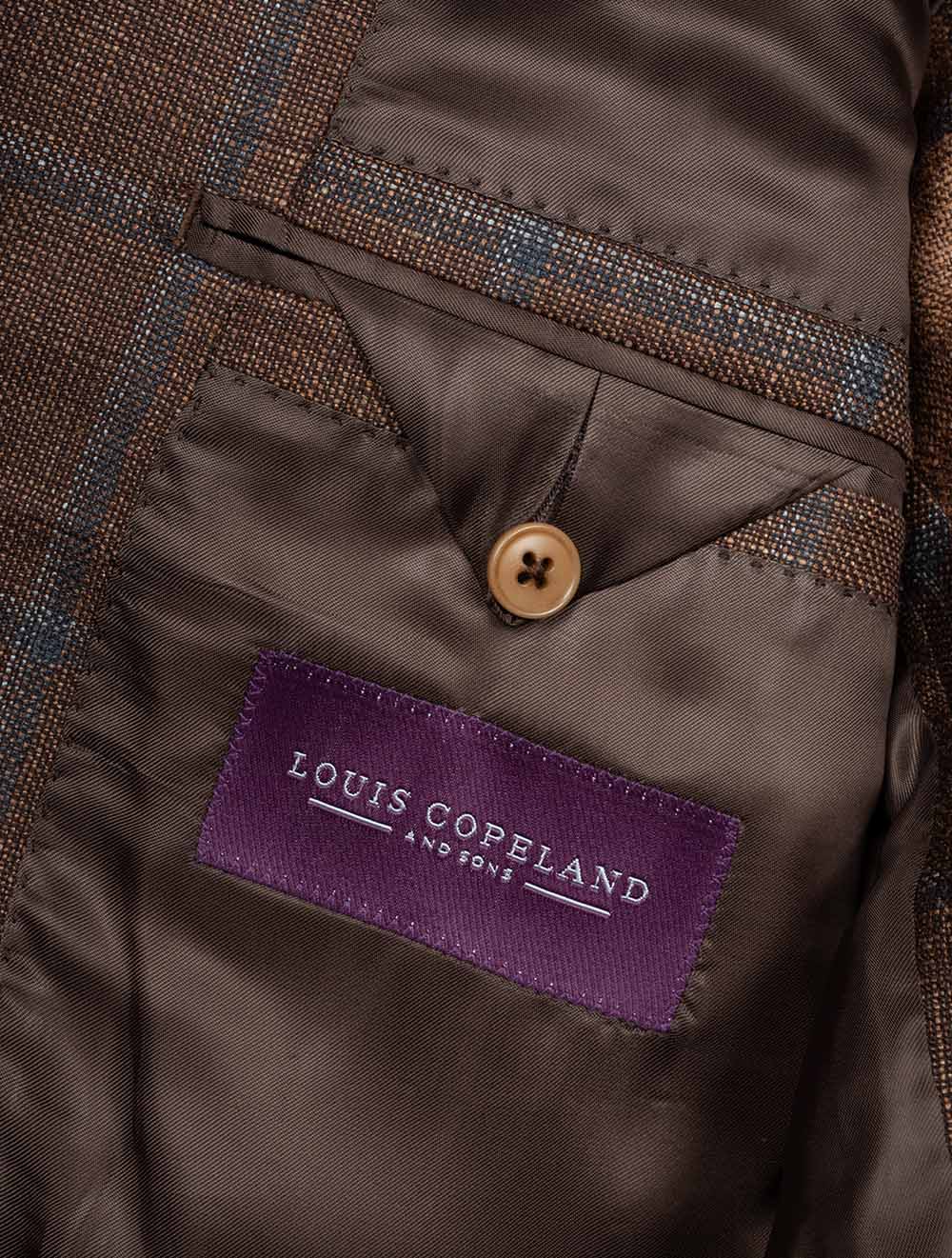 Summertime Loro Piana Check Jacket Copper