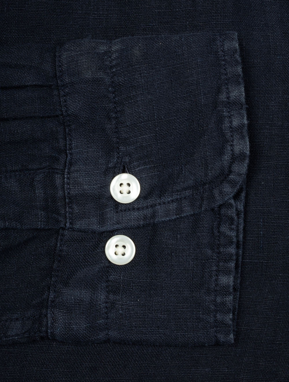 Linen Regular Fit Shirt Evening Blue