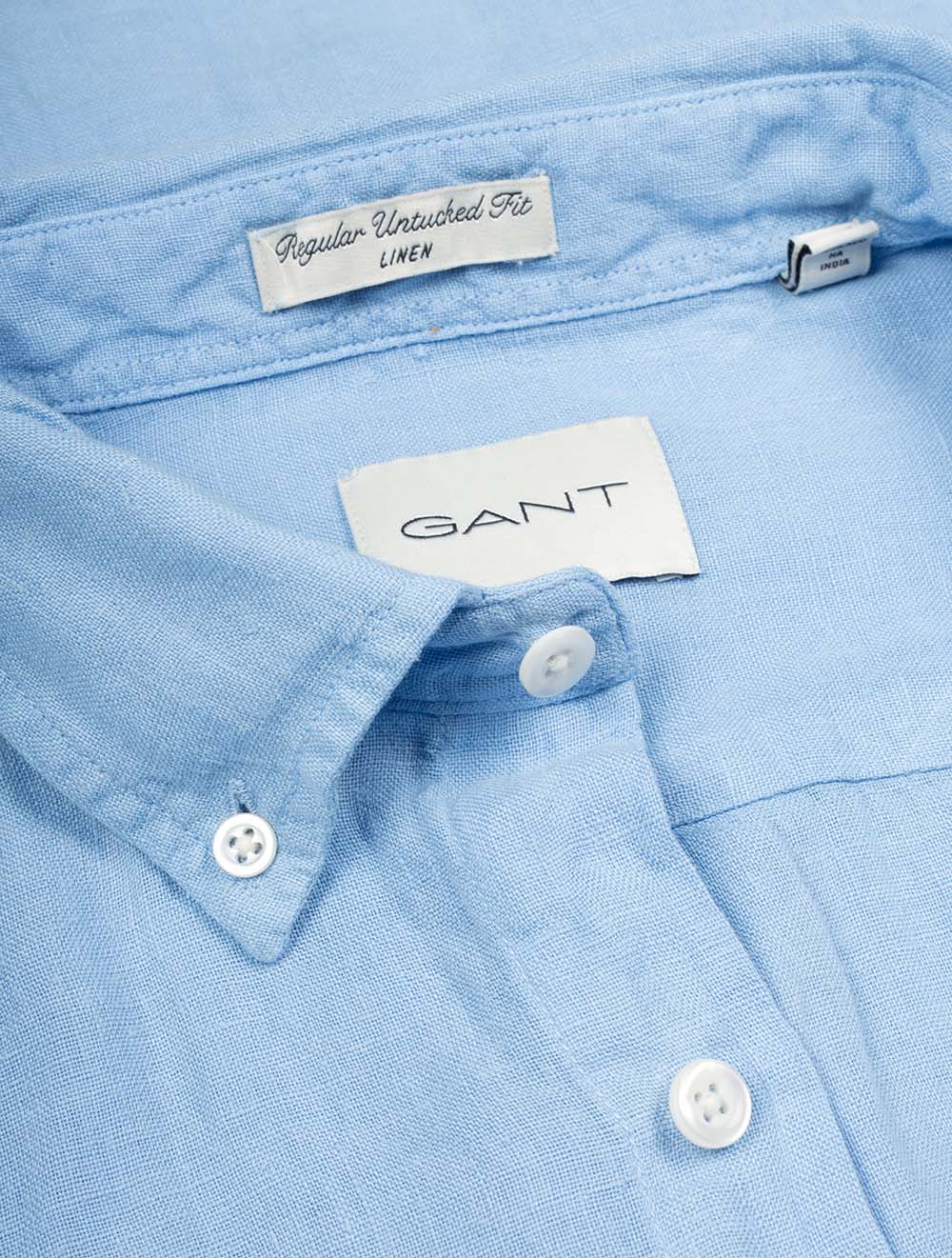 Linen Regular Fit Shirt Sky Blue