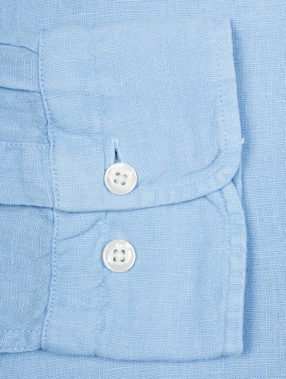 Linen Regular Fit Shirt Sky Blue