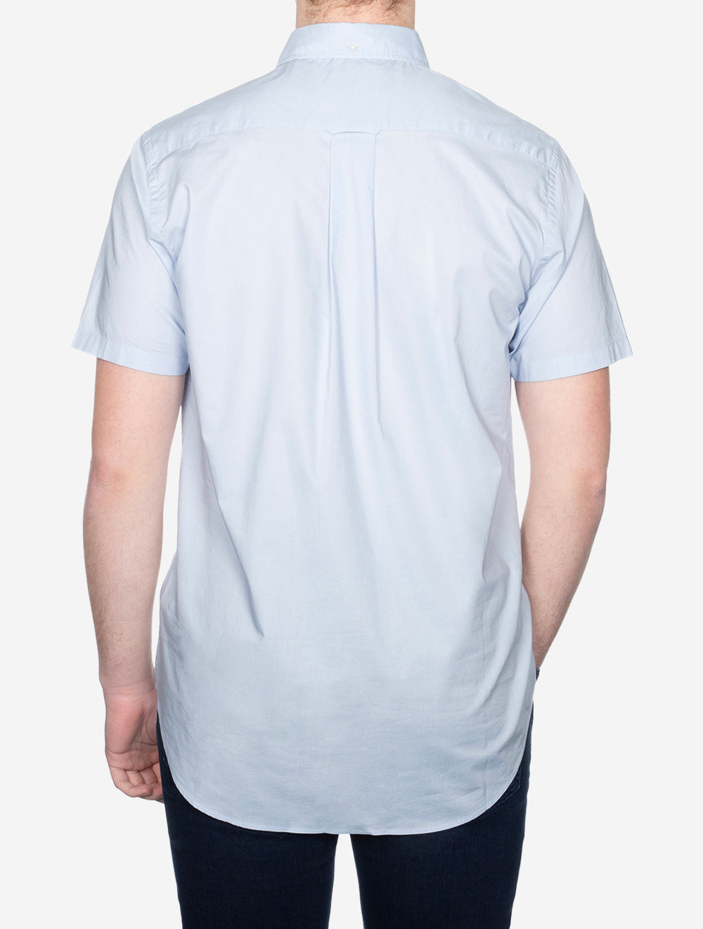 Gant Regular Poplin Short Sleeve Light Blue AI2