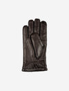 HESTRA Sheeplined Leather Gloves Espresso