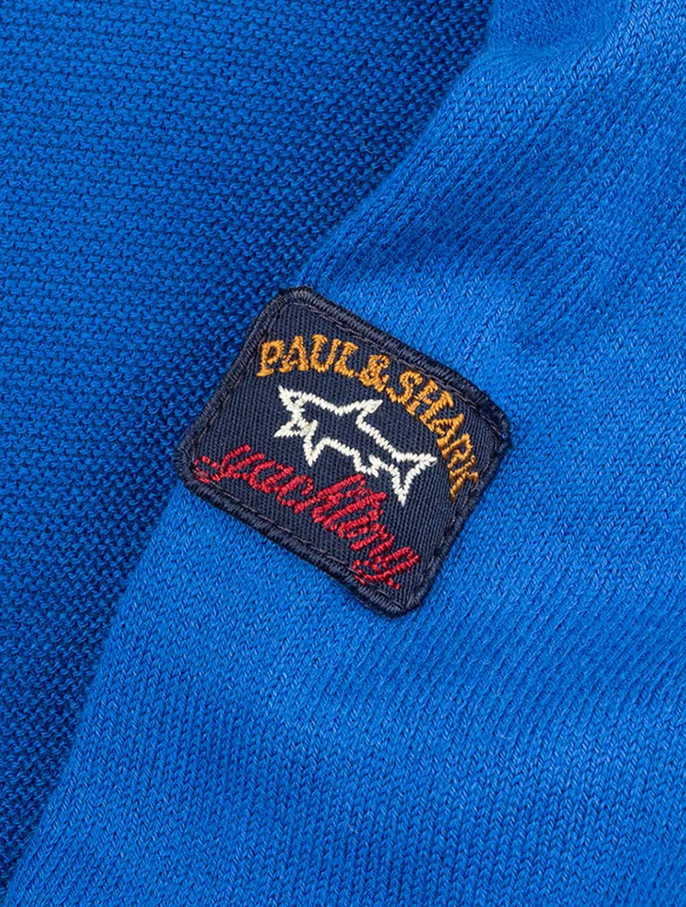 Paul And Shark Cotton Half Zip Blue AI4