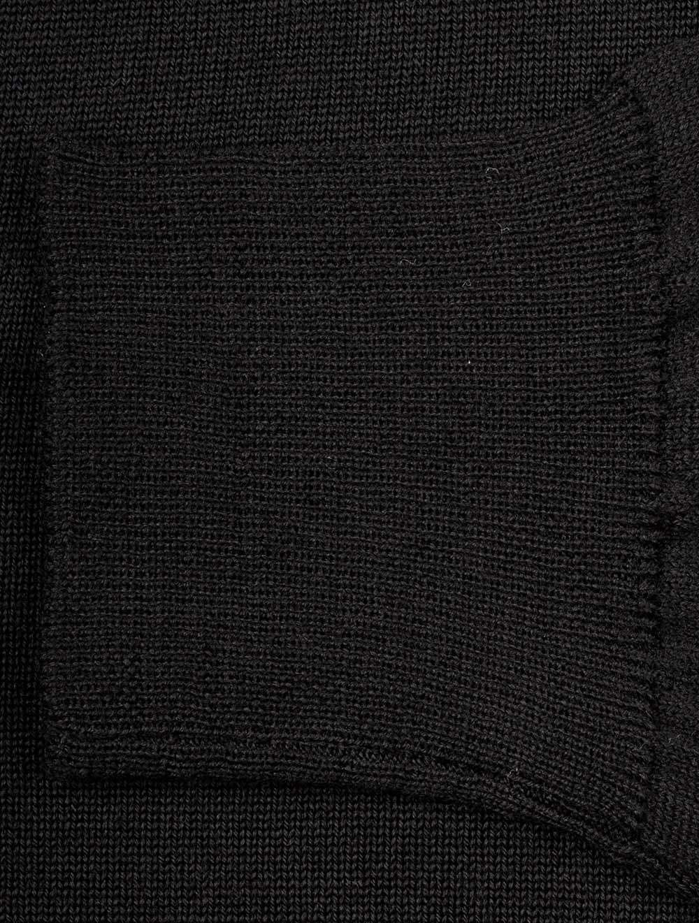 Louis Copeland Merino Mock Neck Black AI4