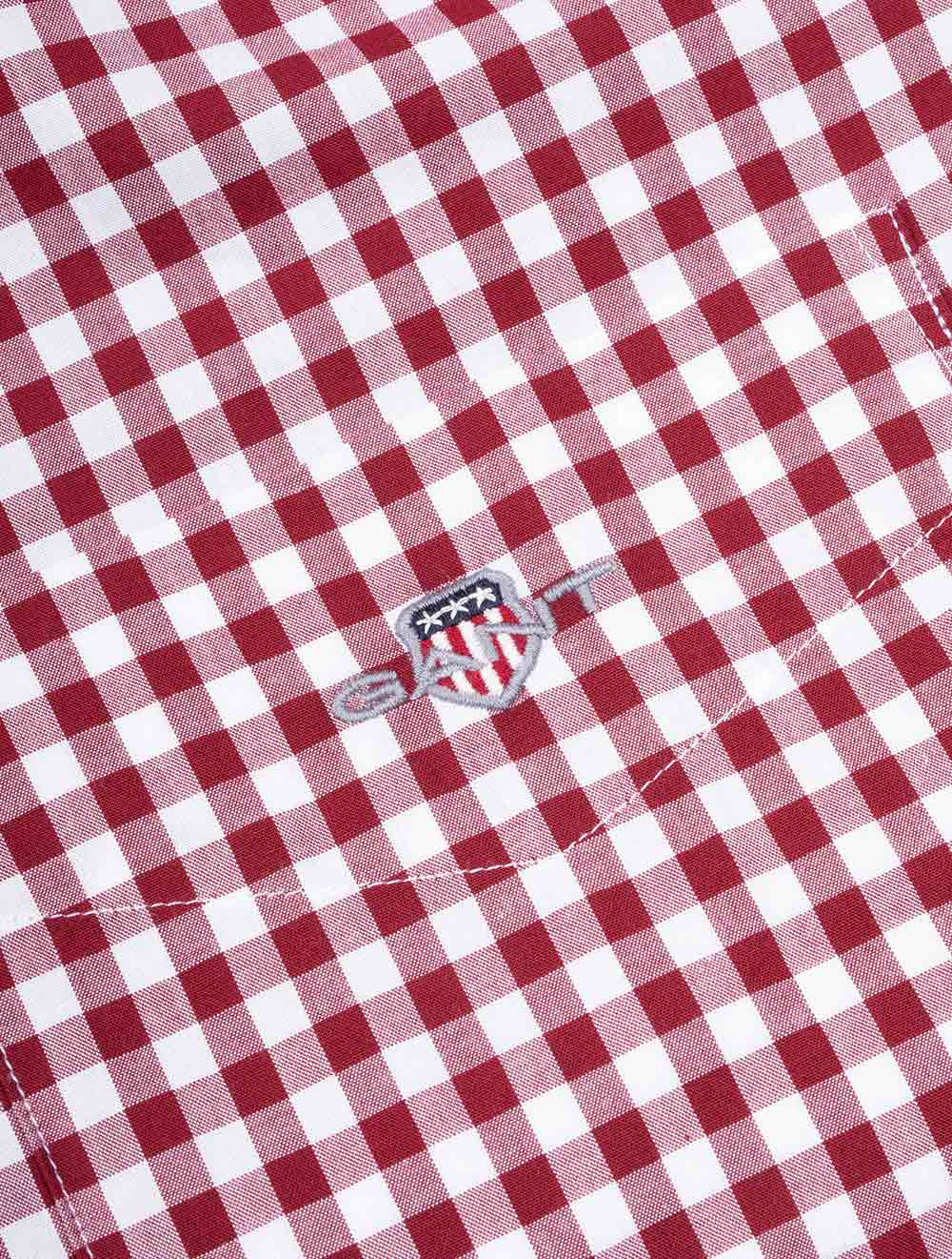Regular Fit Classic Gingham Poplin Shirt Plumped Red