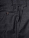 Over-Check Suit Charcoal Grey